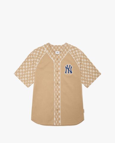  MLB - Áo thun bóng chày ngắn tay thời trang 