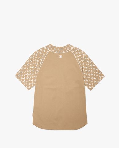  MLB - Áo thun bóng chày ngắn tay thời trang 