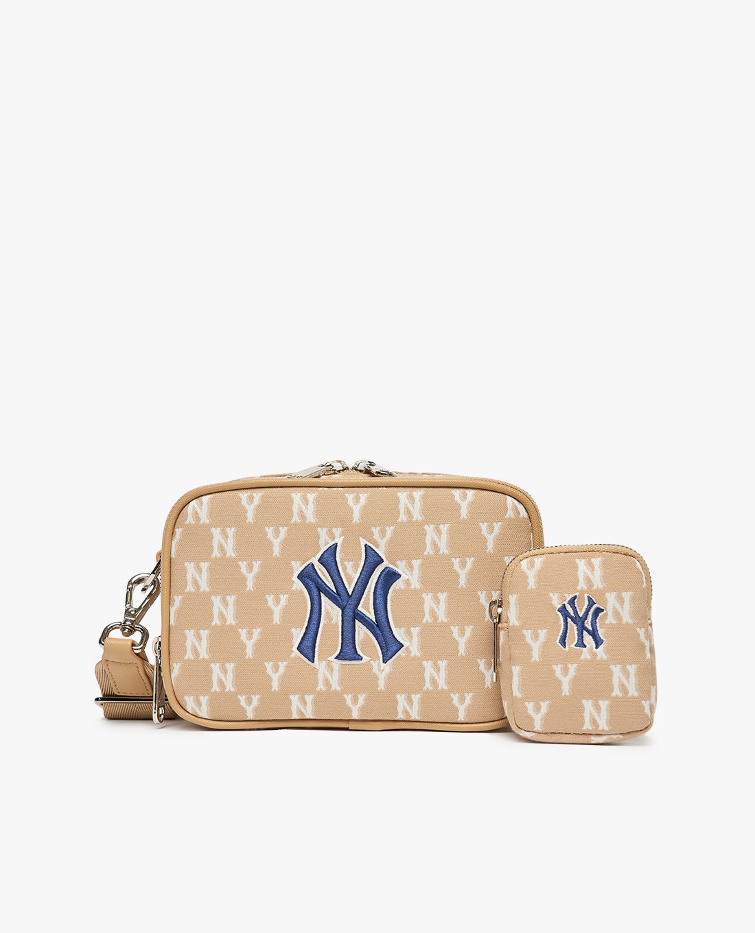 MLB - Túi đeo chéo phom chữ nhật thời trang Monogram
