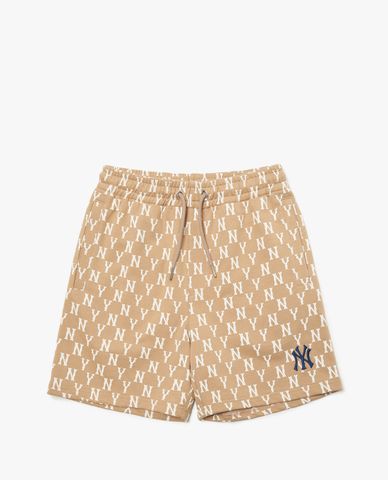  MLB - Quần shorts lưng thun Monogram Allover 