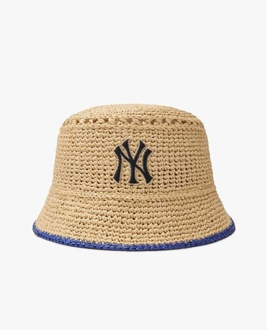  MLB - Nón bucket unisex Raffia Crochet 