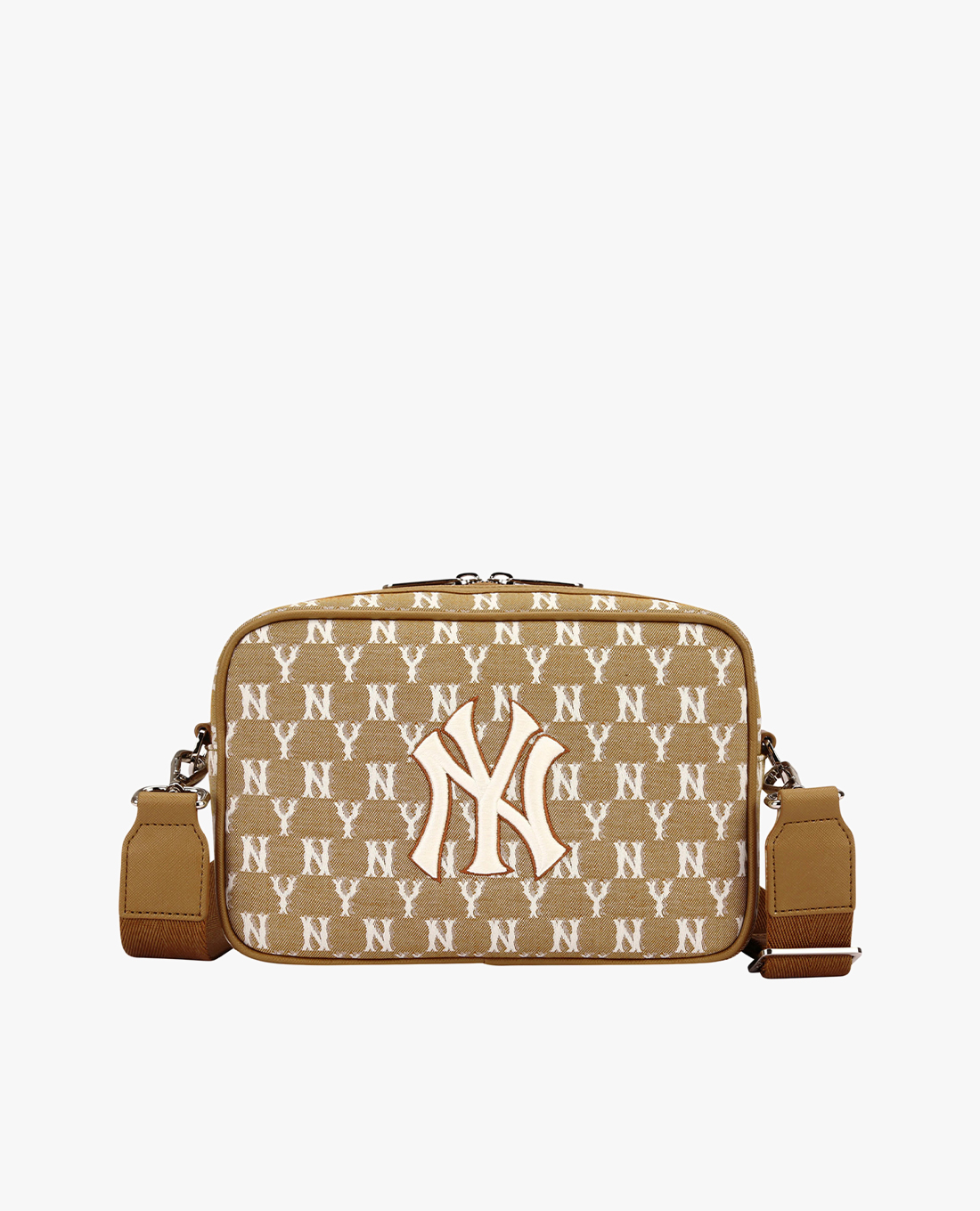 MLB - Túi đeo chéo chữ nhật Jacquard Monogram
