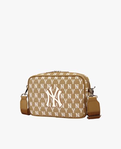  MLB - Túi đeo chéo chữ nhật Jacquard  Monogram 