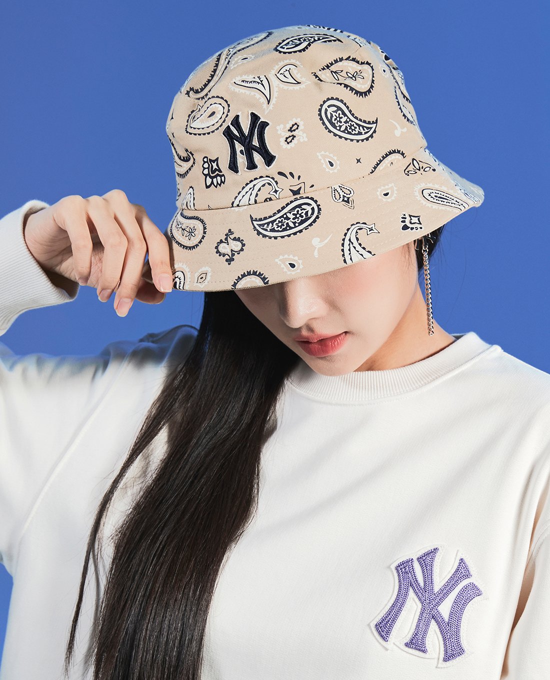 MLB - Nón bucket thời trang Paisley