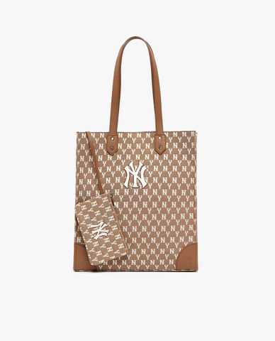  MLB - Túi tote unisex chữ nhật Monogram Jacquard Shopper 
