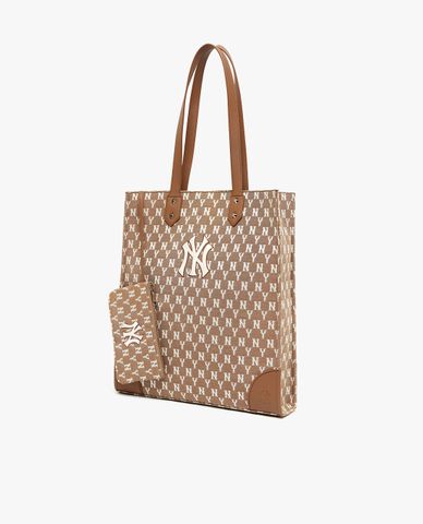  MLB - Túi tote unisex chữ nhật Monogram Jacquard Shopper 