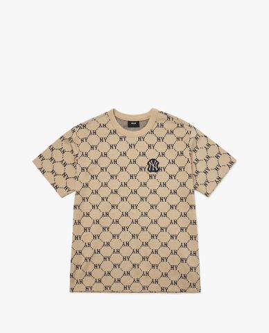  MLB - Áo thun phom suông ngắn tay Diamond Monogram 