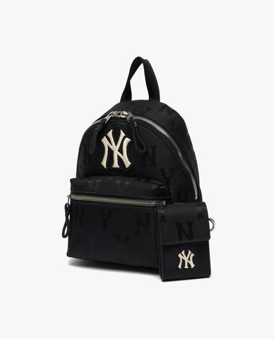  MLB - Balo mini phom chữ nhật Monogram Nylon Jacquard 