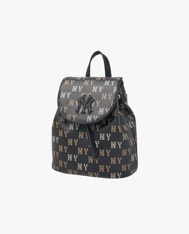  MLB - Balo unisex nắp gập Monogram New York Yankees 