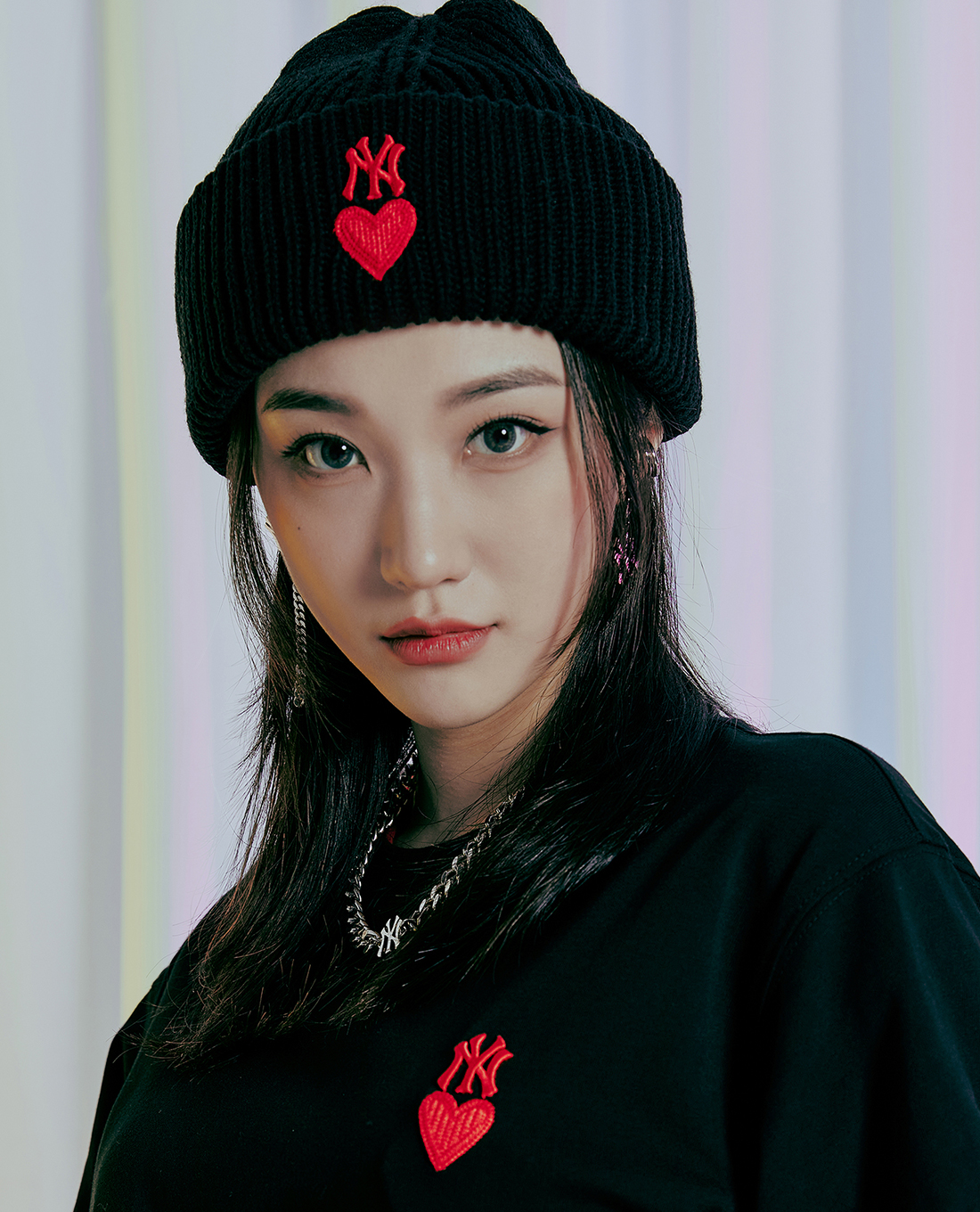 MLB - Nón len Heart Beanie