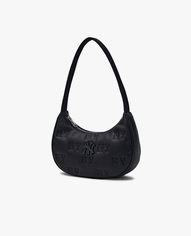  MLB - Túi đeo vai nữ Embo Monogram New York Yankees 