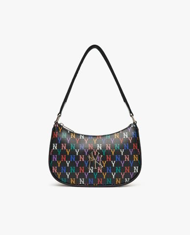  MLB - Túi đeo vai chữ nhật Monogram Rainbow Hobo 