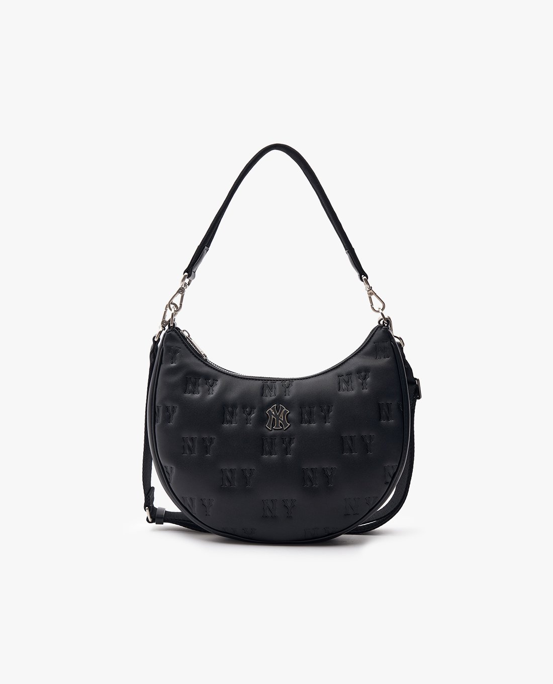 MLB - Túi đeo vai nữ hình bán nguyệt Classic Monogram Embo