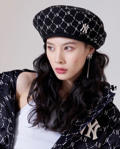  MLB - Nón beret Monogram Diamond 