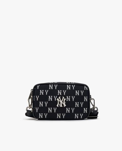  MLB - Túi đeo chéo unisex phom chữ nhật Classic Monogram Jacquard Mini 