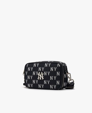  MLB - Túi đeo chéo unisex phom chữ nhật Classic Monogram Jacquard Mini 