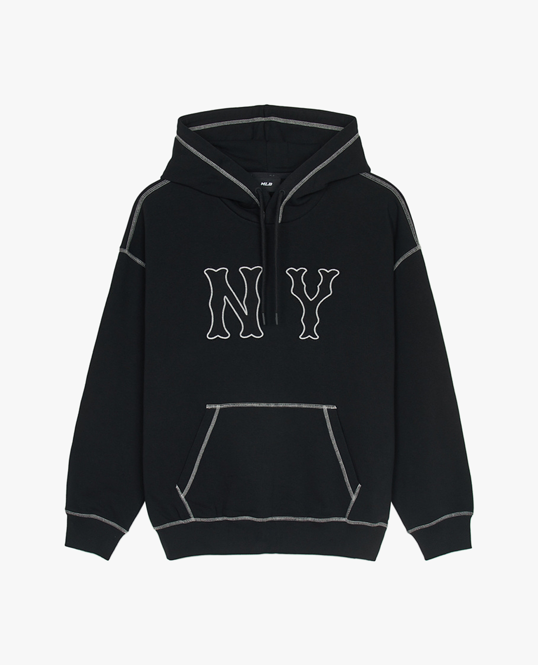 MLB - Áo hoodie unisex tay dài phối mũ Basic Coopers Logo
