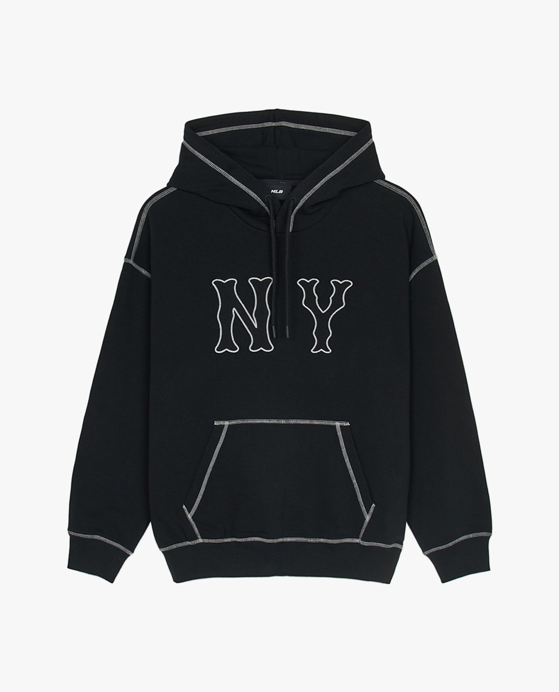 MLB - Áo hoodie unisex tay dài phối mũ Basic Coopers Logo