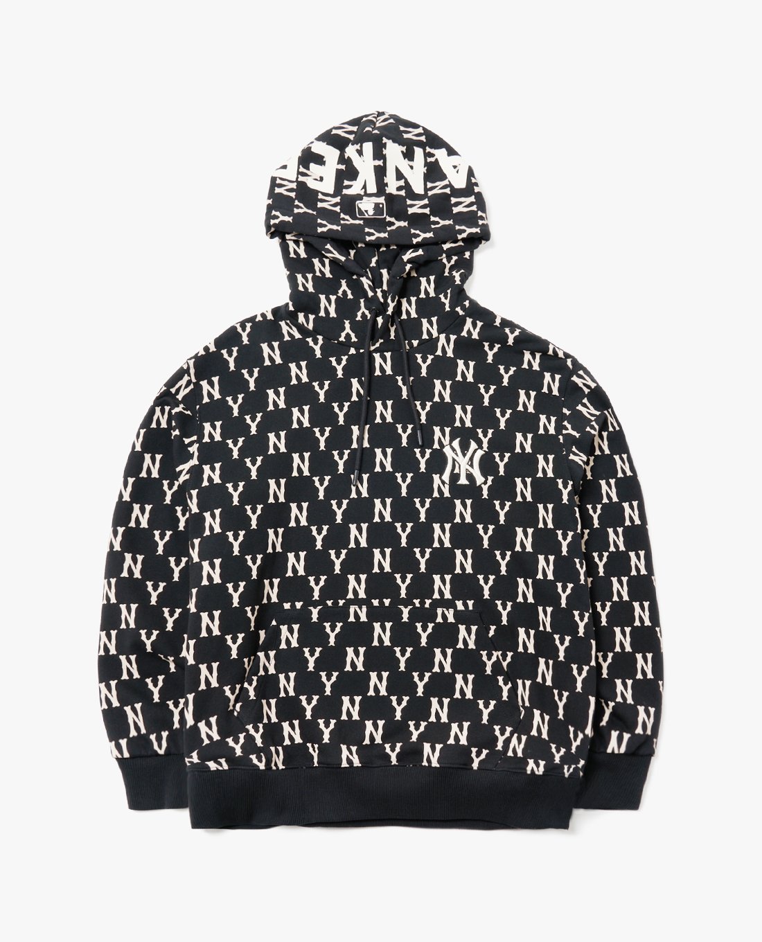 MLB - Áo hoodie unisex tay dài phối mũ Monogram