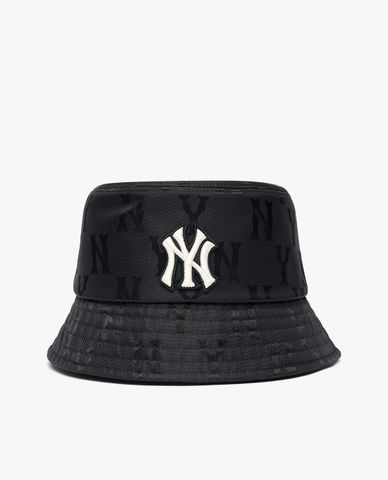  MLB - Nón bucket thời trang Monogram Nylon Jacquard 