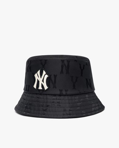  MLB - Nón bucket thời trang Monogram Nylon Jacquard 
