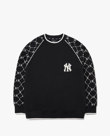  MLB - Áo sweatshirt cổ tròn dài tay Monogram 