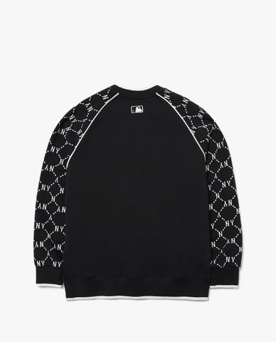  MLB - Áo sweatshirt cổ tròn dài tay Monogram 