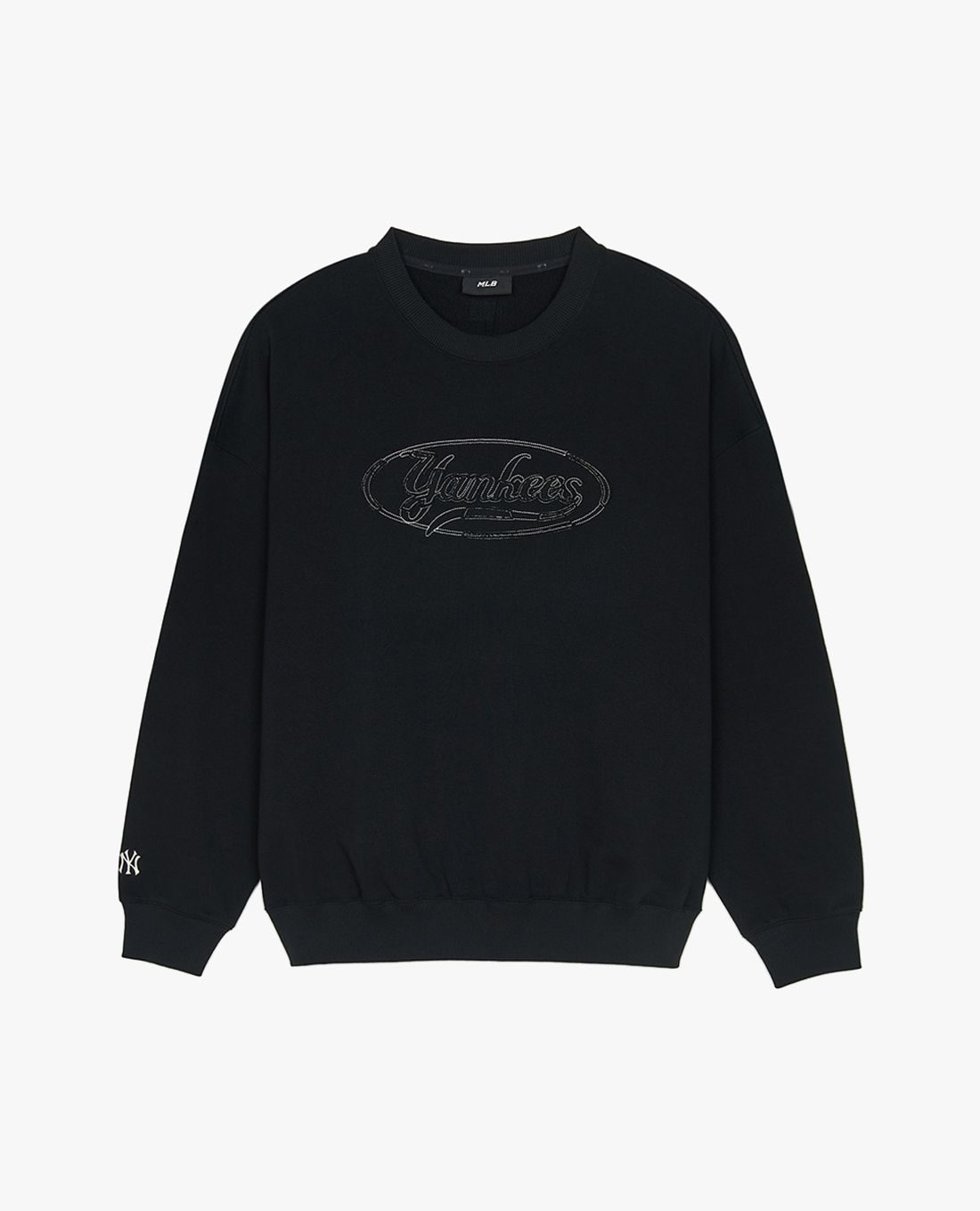 ★人気★【MLB】★MLB Basic small lettering sweatshir.t★ MLB - Áo sweatshirt unisex cổ tròn tay dài Basic Small