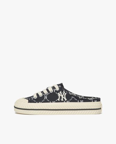  MLB - Giày mules unisex đế bệt thời trang Playball Dia Monogram 