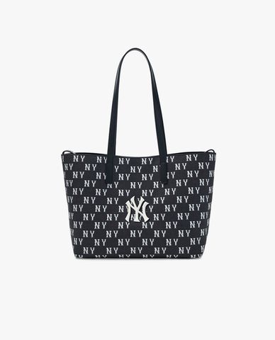  MLB - Túi tote nữ phom chữ nhật Classic Monogram Jacquard 