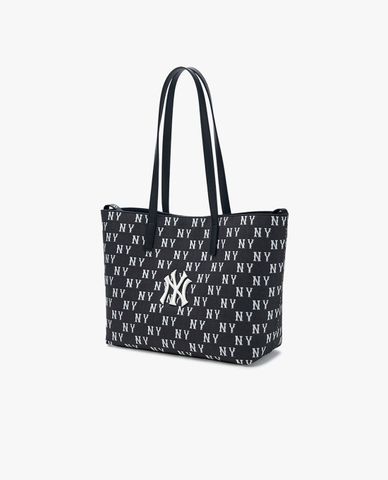  MLB - Túi tote nữ phom chữ nhật Classic Monogram Jacquard 