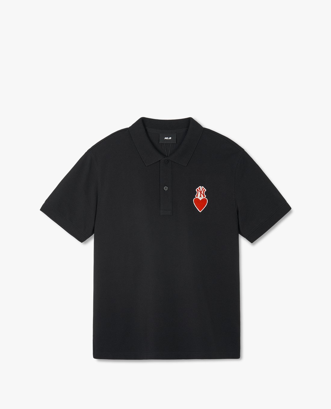 MLB - Áo polo unisex cổ bẻ tay ngắn Heart New York Yankees