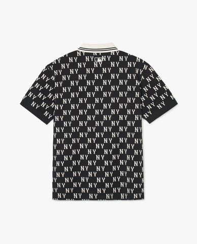  MLB - Áo polo unisex tay ngắn Classic Monogram Plate Pattern Kara 