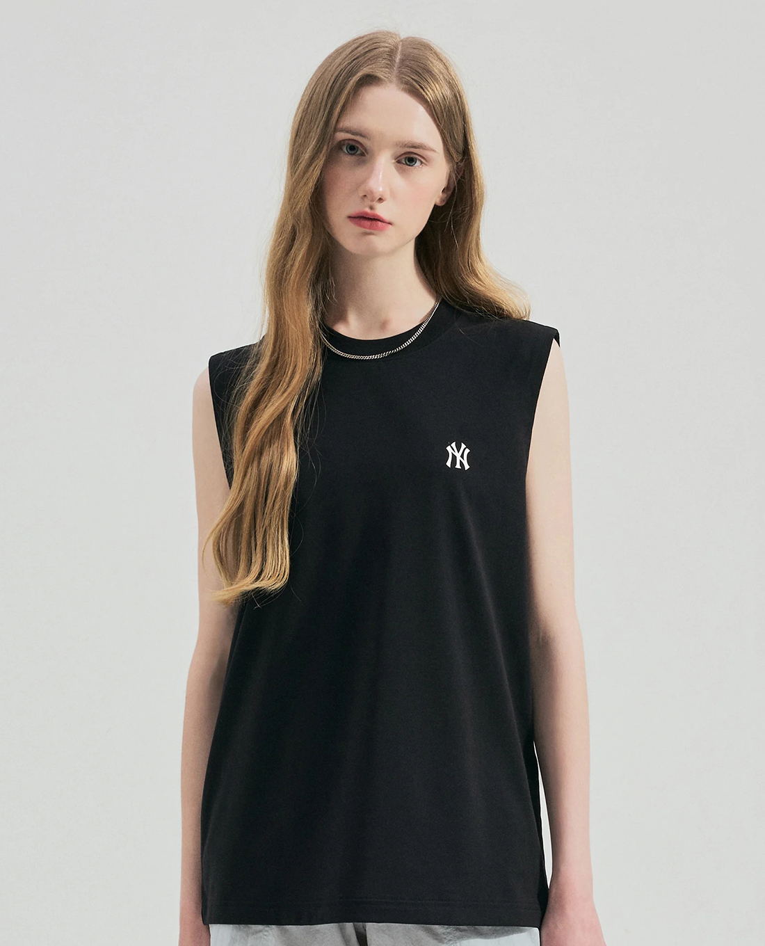 MLB - Áo ba lỗ unisex cổ tròn Basic Small Logo Cool Tech