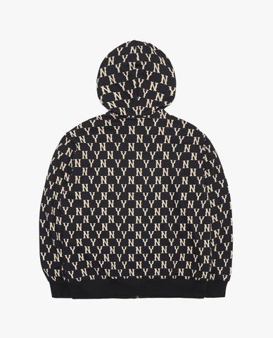  MLB - Áo khoác tay dài phối mũ trùm Monogram 