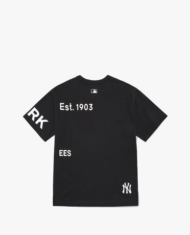  MLB - Áo thun unisex cổ tròn ngắn tay Basic Canvas 