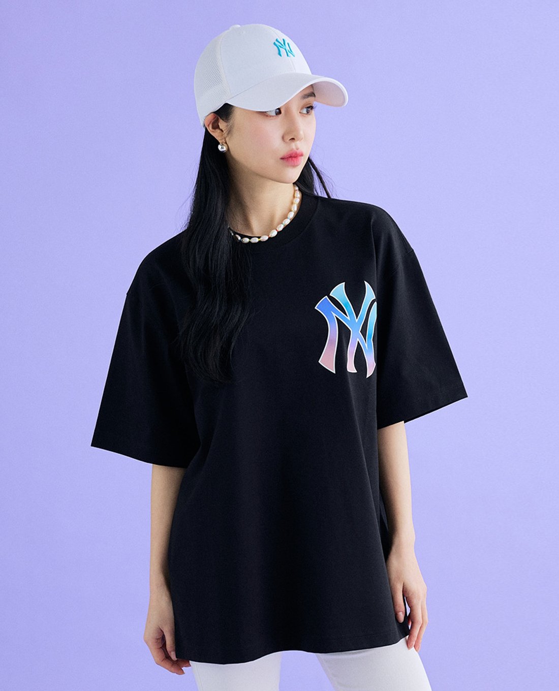 MLB - Áo thun unisex cổ tròn tay ngắn Basic Big Logo