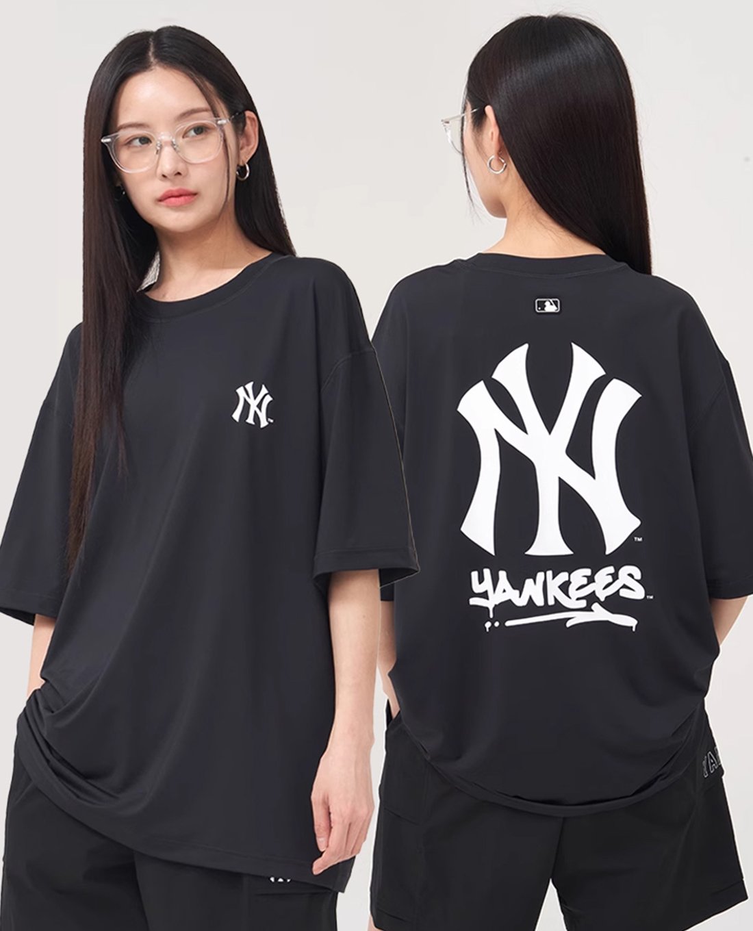 MLB - Áo thun unisex Basic Mega Logo Oversized