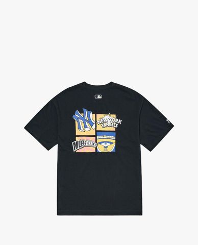  MLB - Áo thun unisex cổ tròn tay ngắn Like Cartoon 