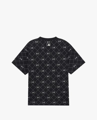  MLB - Áo thun unisex cổ tròn tay ngắn Dia Monogram Jacquard 