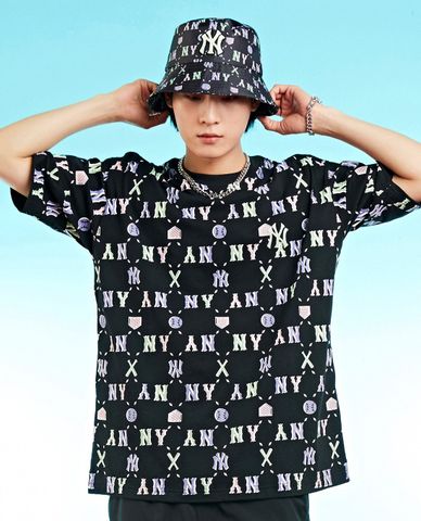  MLB - Áo thun unisex cổ tròn tay ngắn Summer Color Monogram 