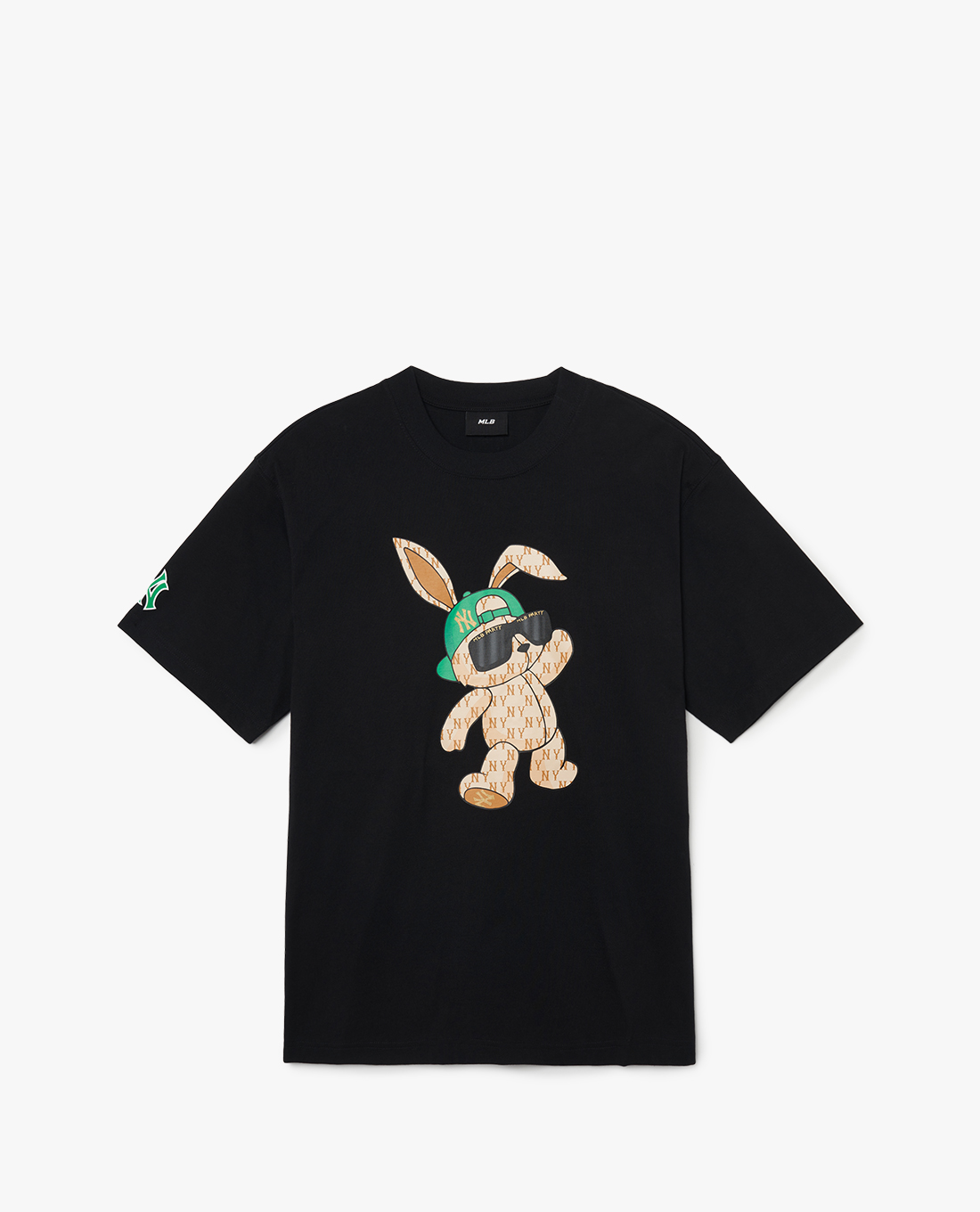 MLB - Áo thun unisex cổ tròn tay ngắn New Year Rabbit