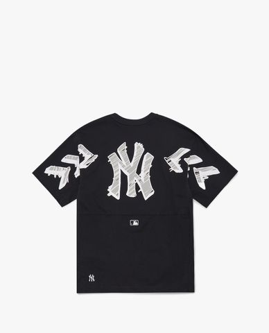  MLB - Áo thun cổ tròn ngắn tay Seamball Back Logo 