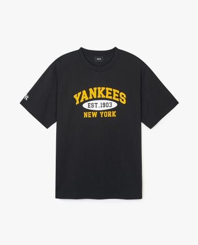  MLB - Áo thun unisex cổ tròn tay ngắn Summer Varsity Functional 
