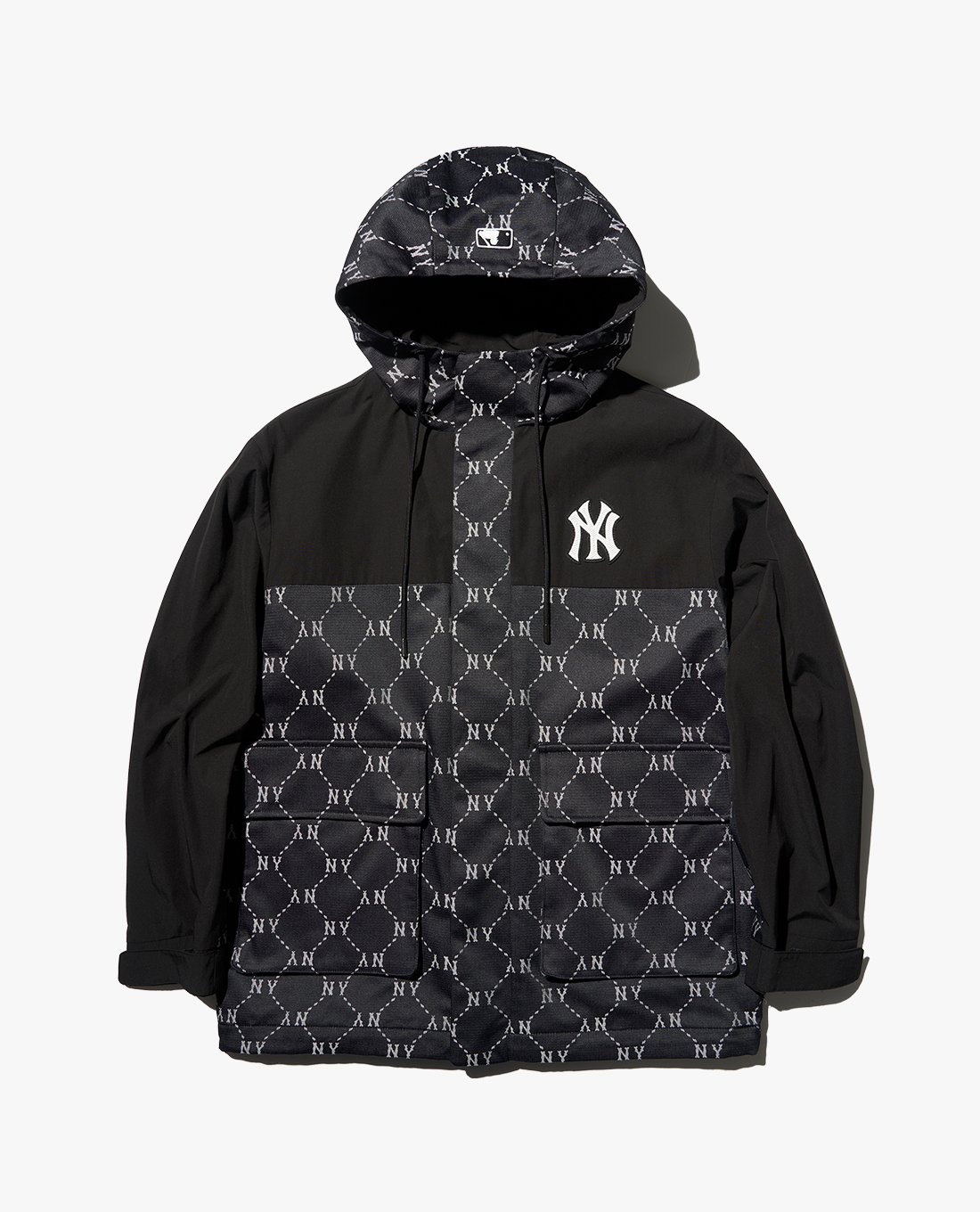 MLB - Áo khoác unisex phối mũ tay dài DIA Monogram Jaccquard