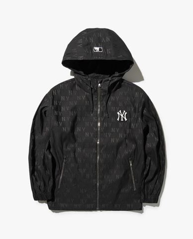  MLB - Áo khoác unisex phối mũ tay dài Classic Monogram Jacquard 