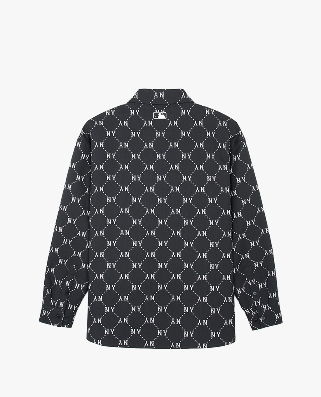 MLB - Áo sơ mi unisex cổ bẻ tay dài Diamond Monogram Jacquard Cotton