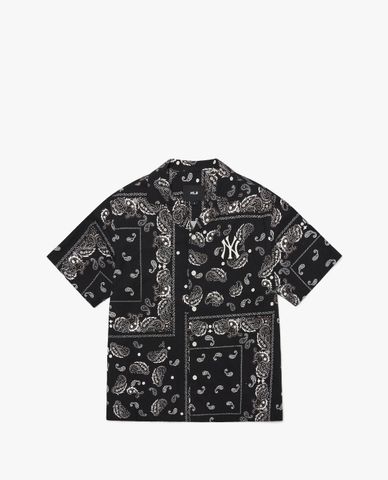  MLB - Áo sơ mi unisex tay ngắn Paisley 