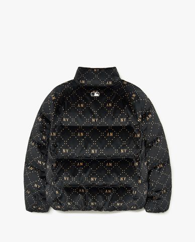  MLB - Áo khoác phao nữ cổ trụ Diamond Monogram Velvet 