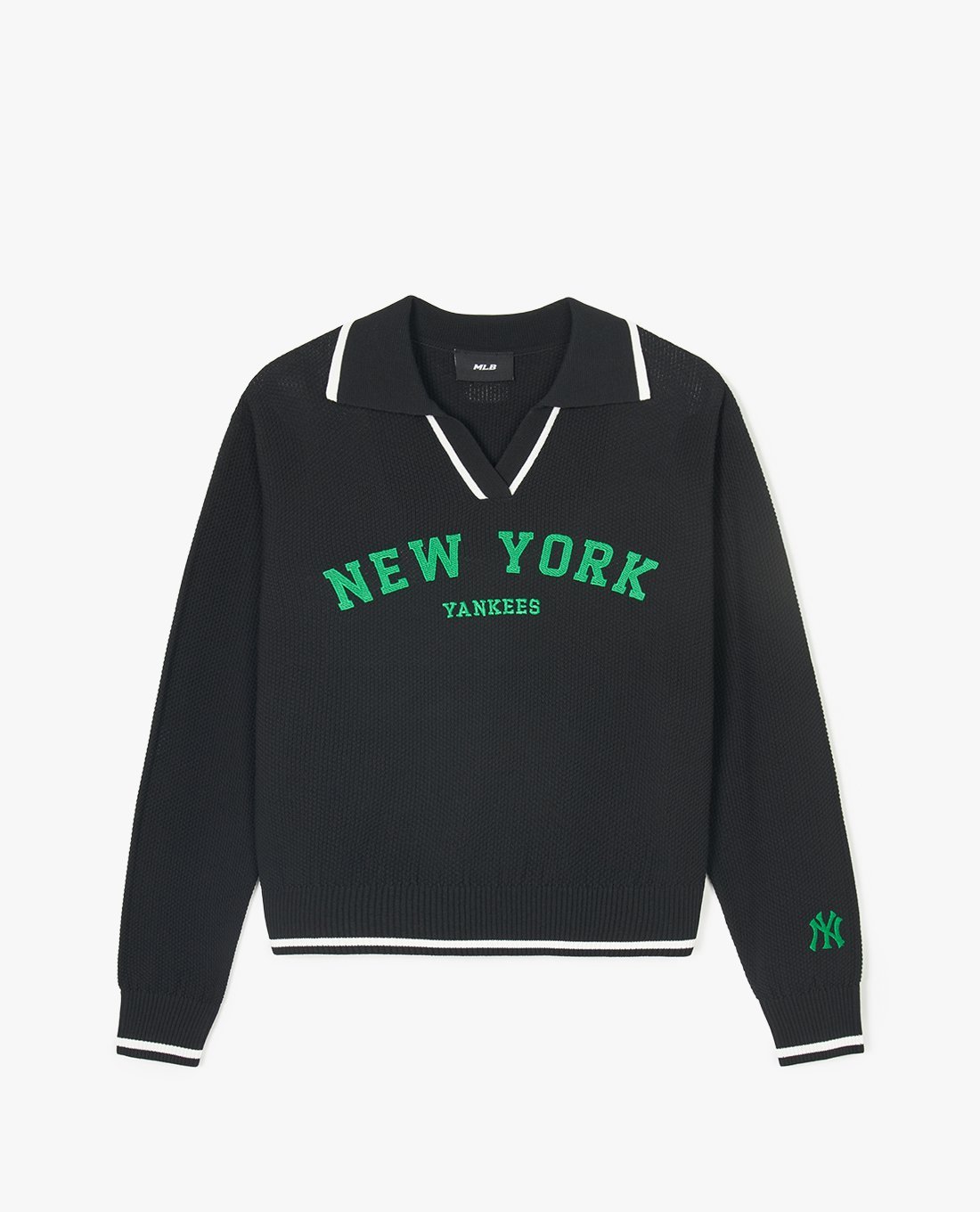 MLB - Áo sweater nữ cổ bẻ tay dài Varsity Slit Collar